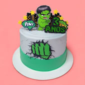 Superhero Hulk Cake