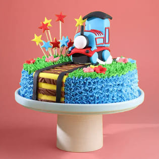 Thomas Train N Stars Theme Cake
