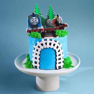 Thomas And Friends Cartoon Theme Cake