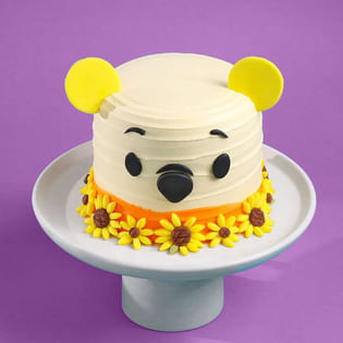 Pooh In The Sunflowers Cake