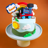 Thomas Train N Rainbow Theme Cake