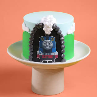 Thomas The Tank Engine Theme Cake