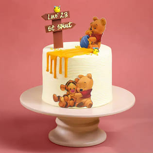 Joyful Winnie The Pooh Cake