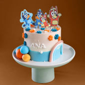 Bluey N Friends Theme Cake