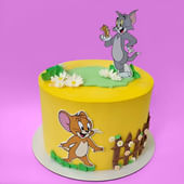Tom N Jerry Garden Play Cake