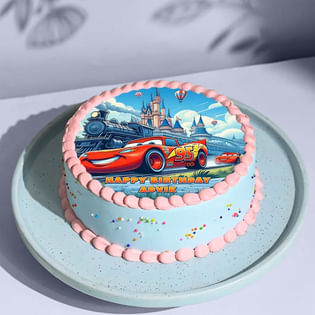 Speed Racer Mcqueen Cake