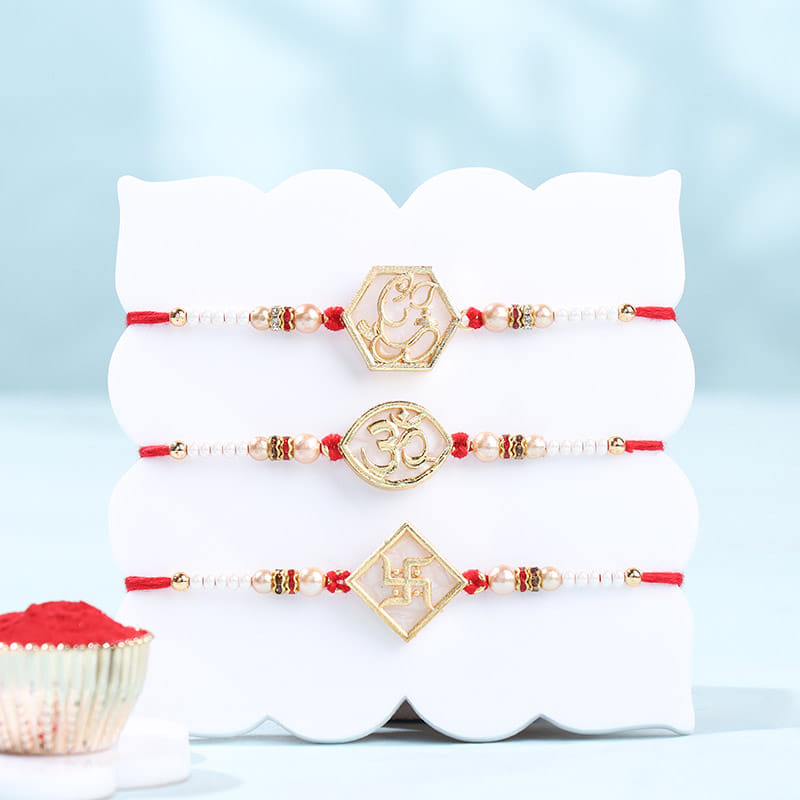 Three Divine Rakhis With Choco Truffles