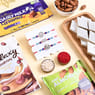 Three Divine Rakhis With Sweet Treats N Nuts