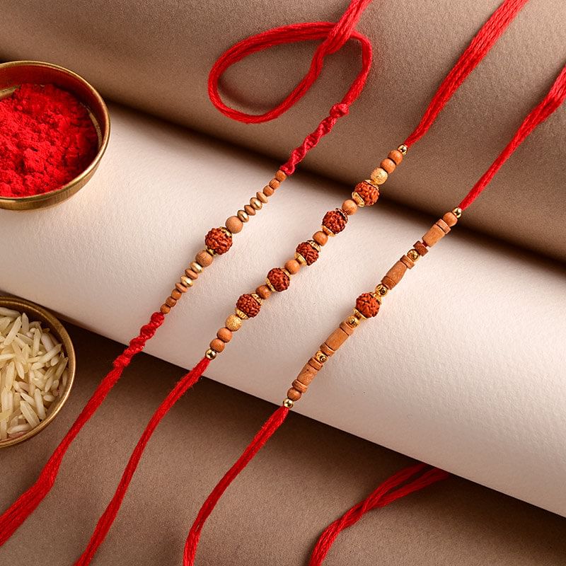 Buy Rudraksh Rakhi Online For Brother From Floweraura