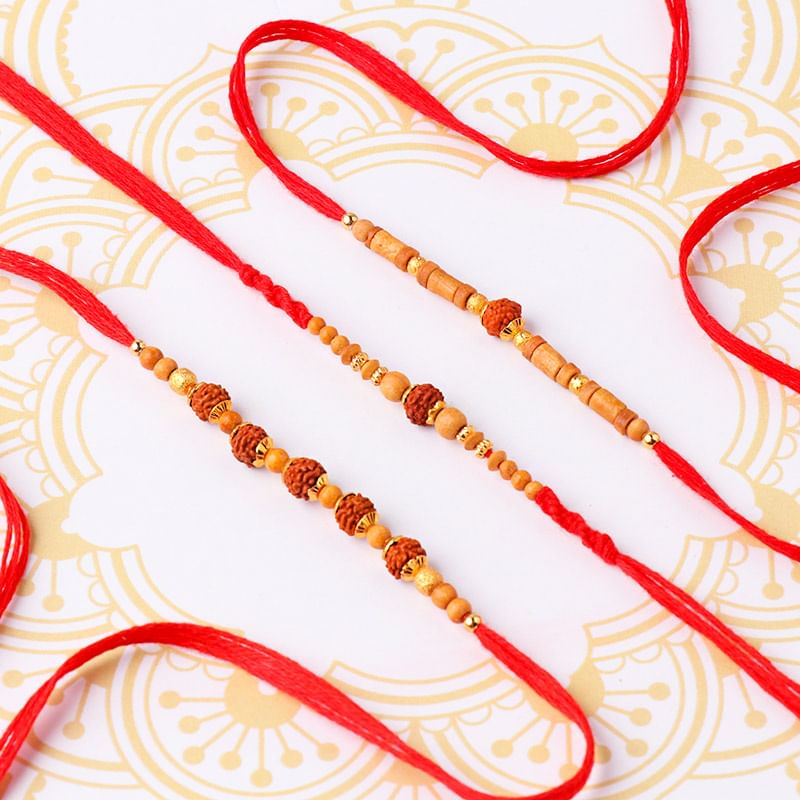 Buy Rudraksh Rakhi Online For Brother From Floweraura