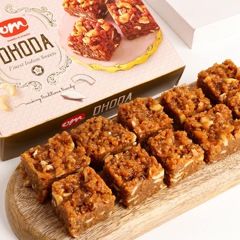 Set of 3 Mandala Rakhi and Dhoda Mithai