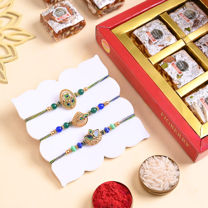 Three Morpankh Rakhis With Figberry