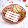 Three Rudraksha N Beaded Rakhis With Dry Fruits