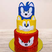 Order Sonic Theme Fondant Kids Cake
