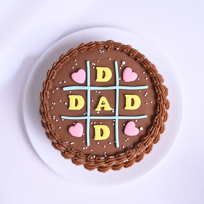 Tic Tac Toe Choco Cake For Dad