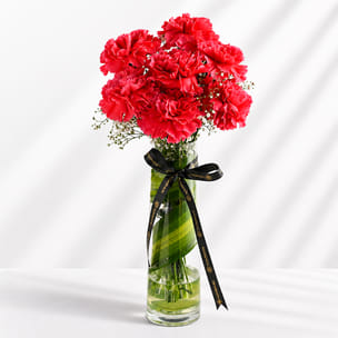 Classic pink carnations flower Vase Classic pink carnations flower Vase