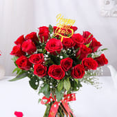 Timeless Red Roses New Year Bouquet