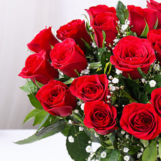 Timeless Red Roses New Year Bouquet