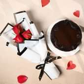 Timeless Roses N Truffle Cake