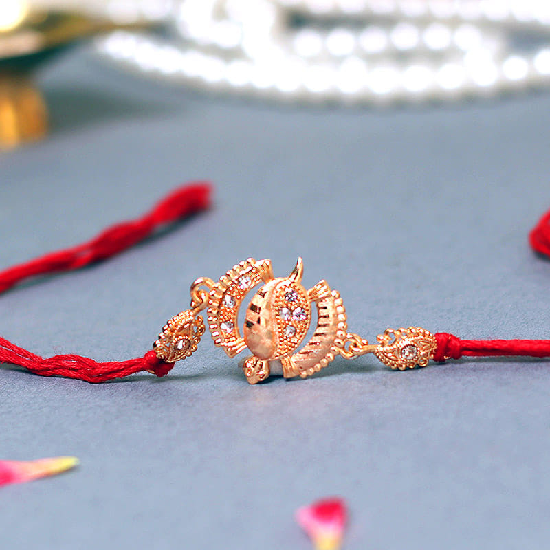 Tiny Tortoise Rakhi - One Designer Rakhi and Complimentary Roli Chawal