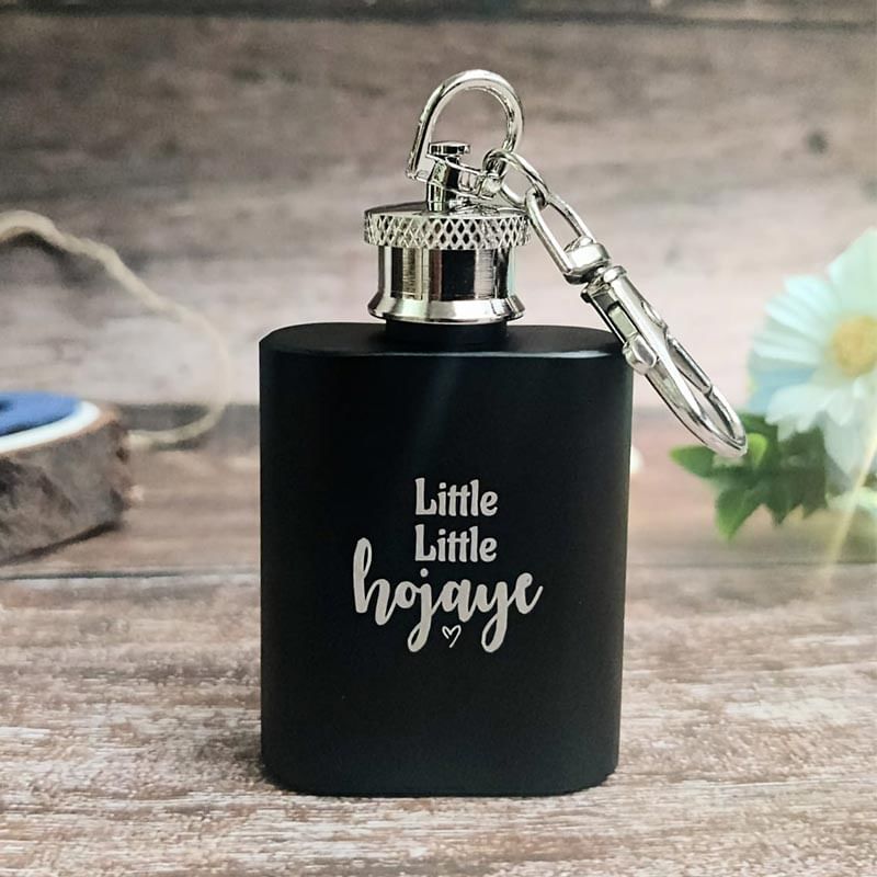 Tipsy Hip Flask Keychain