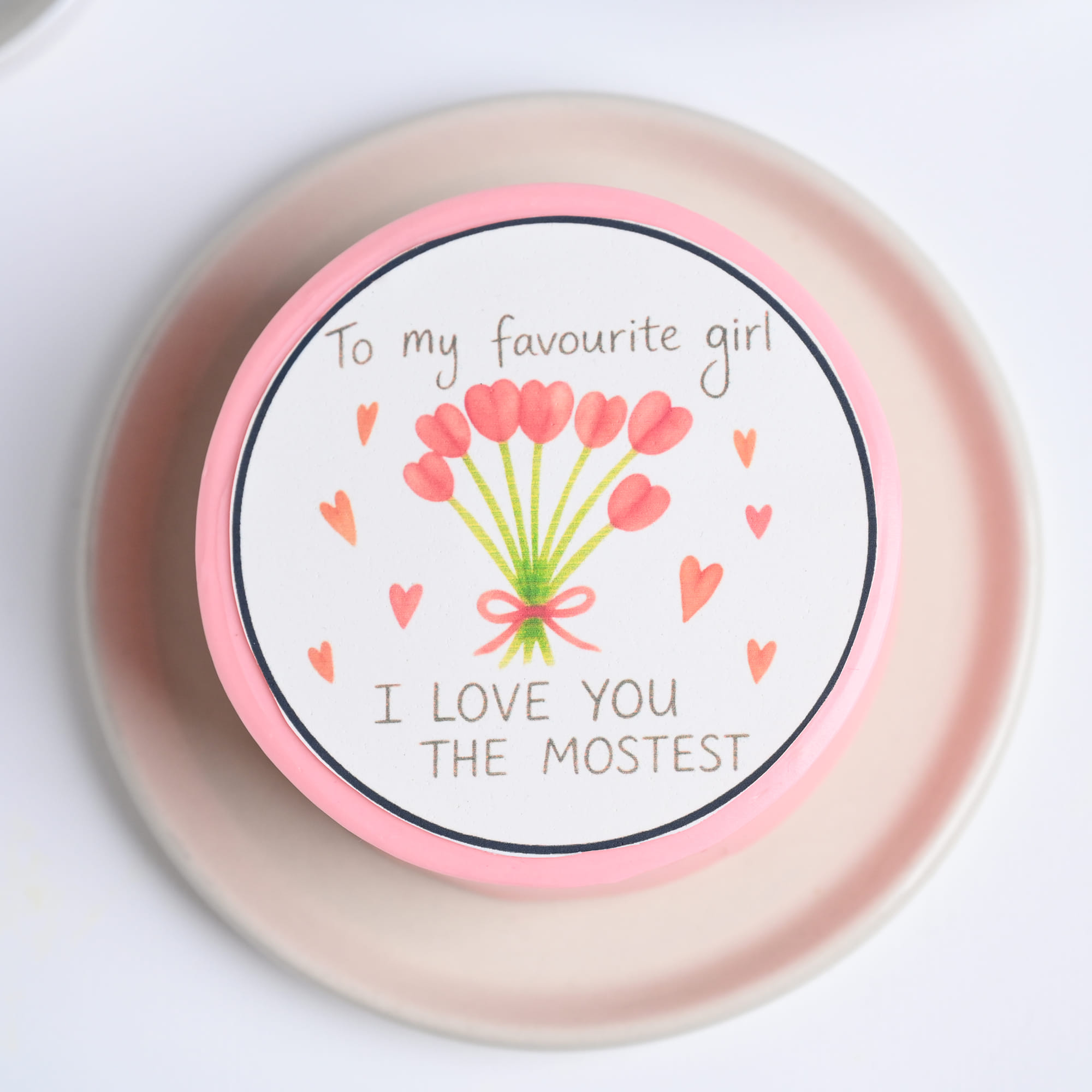 To My Favourite Girl Vanilla Bento Cake
