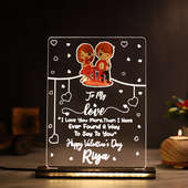 To My Love Led Table Top