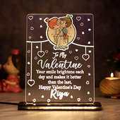 To My Valentine Couple Led Table Top