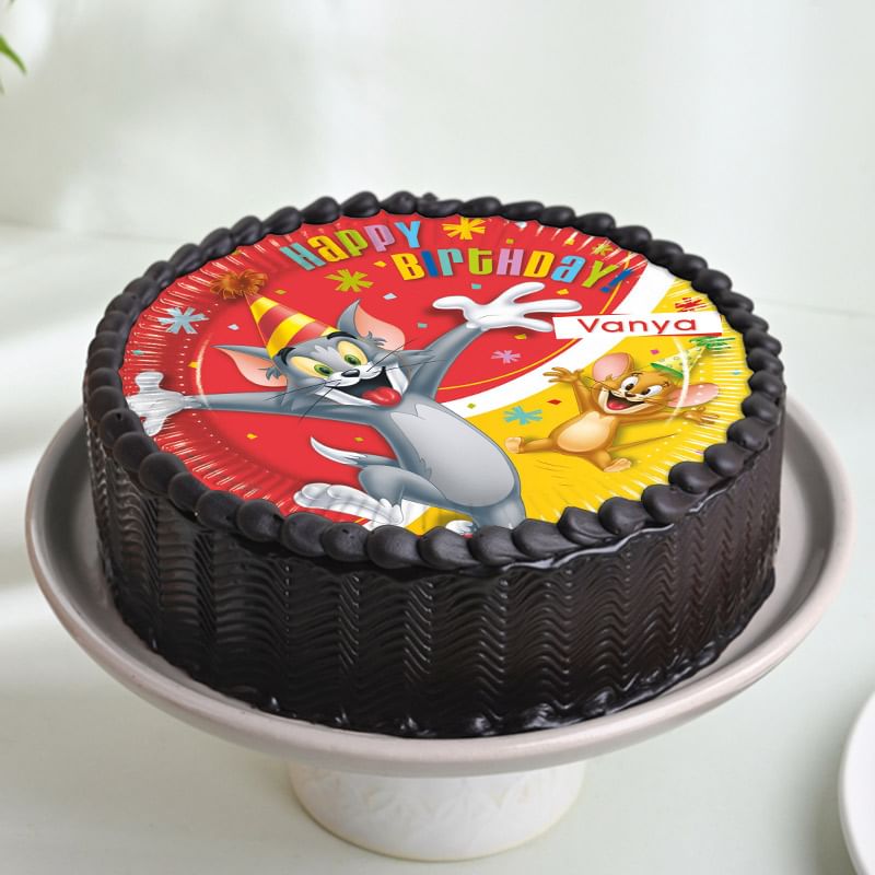 Tom and Jerry Birthday Poster Cake