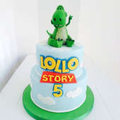 Toy Story Rex Dinosaur Fondant Cake