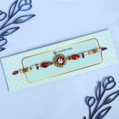 Stone Beaded Rakhi for Brother