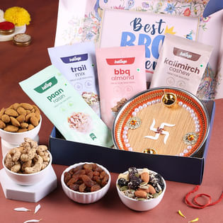 Traditional Bhai Dooj Thali N Snacks Hamper