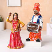 Traditional Dancing Couple Showpiece