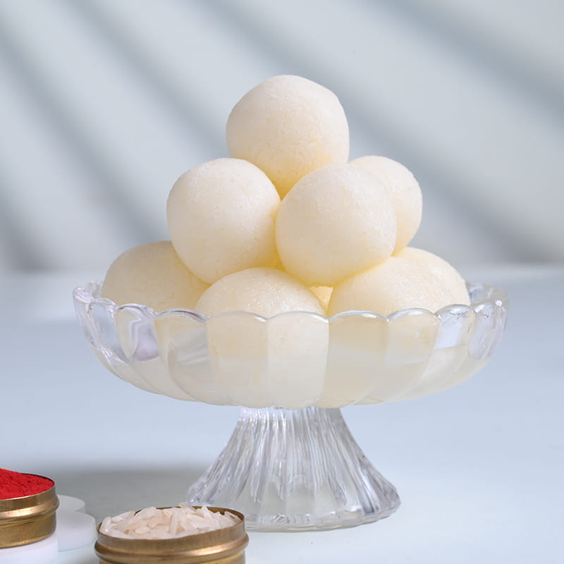 Traditional Designer Rakhi With Rasgulla