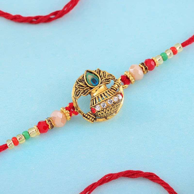 Traditional Kalash Charm Rakhi