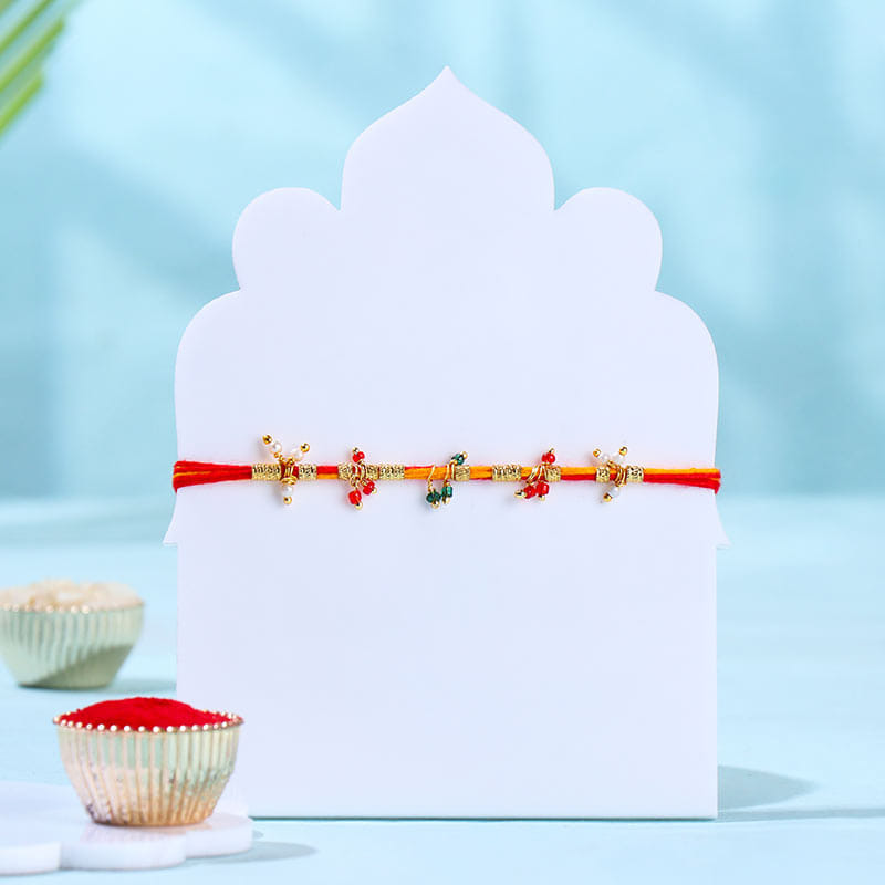 Traditional Mauli Rakhi With Baklava