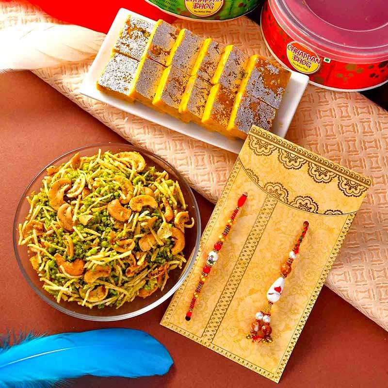 Traditional Rakhi And Treats Hamper