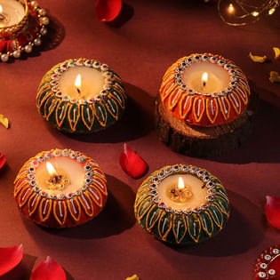 Traditional Terracotta Wax Diyas