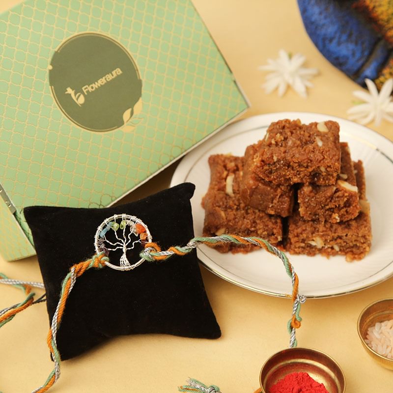 Gem Tree Rakhi : Send rakhi with gift combo online