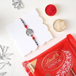 Buy Life Rakhi With Lindt Milk Chocolate