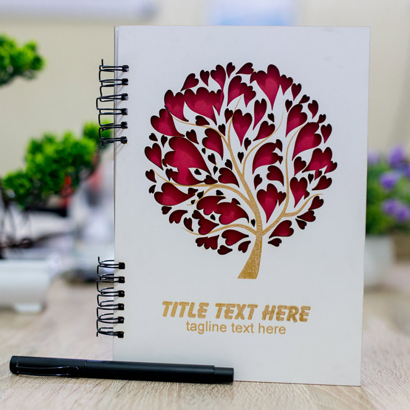 Tree of Love Personalized Diary and Pen - Rakhi Gifts for Sister Online