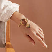 Trendy Golden Ring Bracelet: jewellary Gift Online 