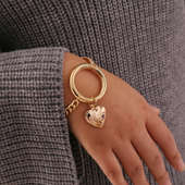 Trendy Golden Ring Bracelet: Jewellary Gift Online 
