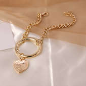Trendy Golden Ring Bracelet
