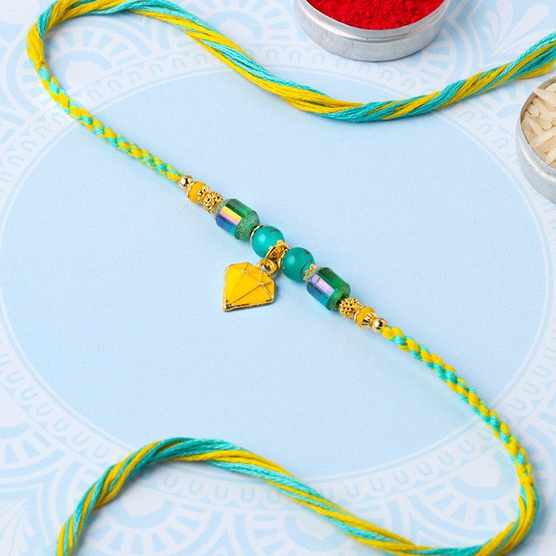 Trendy Metal Diamond Rakhi