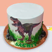 Trex Dinosaur Theme Cake
