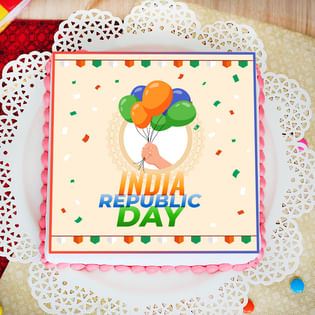 Tricolour Republic Day Cake