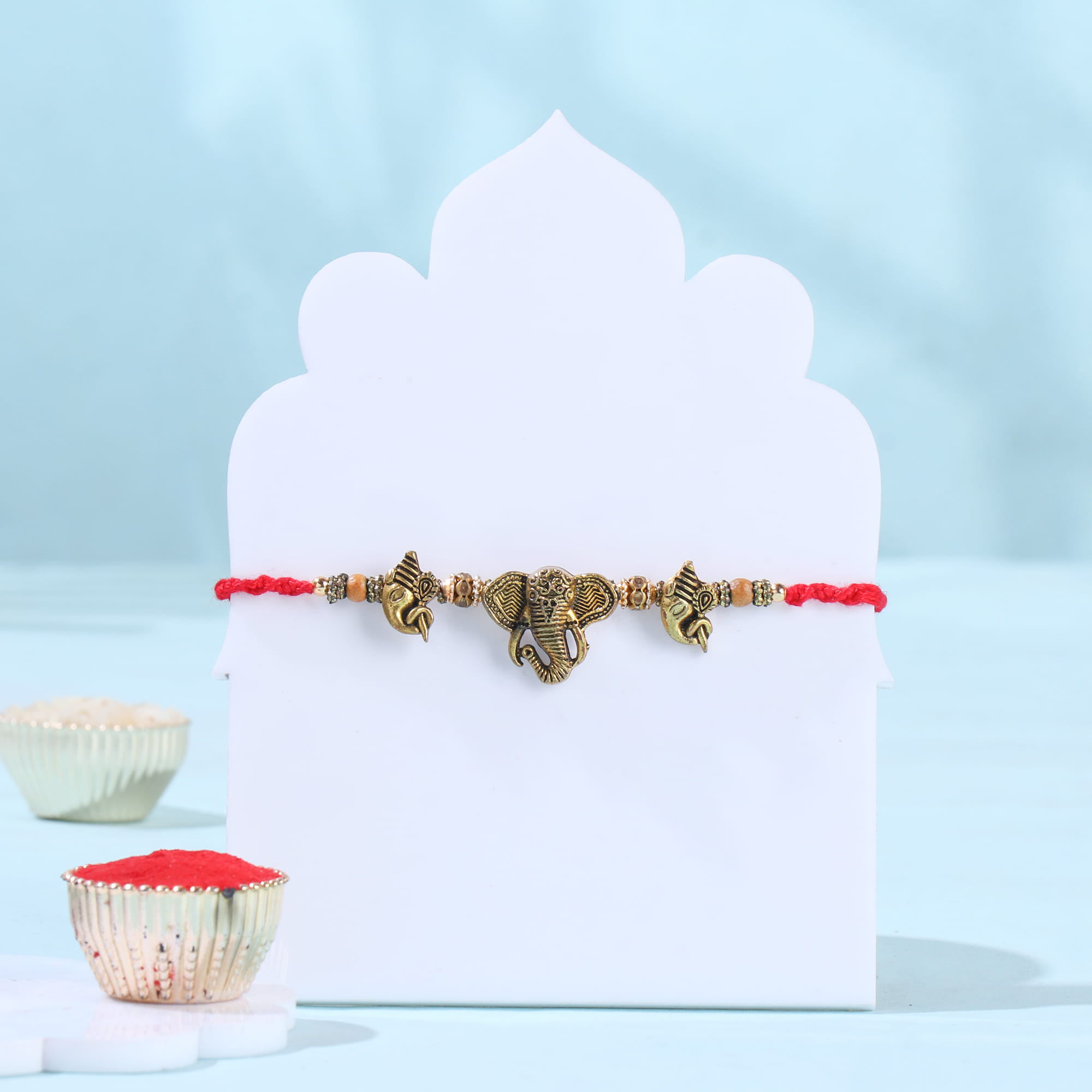 Trinetra Ganesh Rakhi With Chocolates