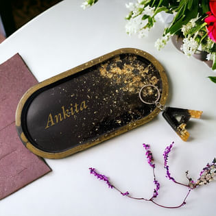 Trinket Tray N Keychain Combo