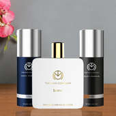 Triple Perfume Paradise - A Combo Gift Pack of Bleu and Noir and Blanc Body Perfume